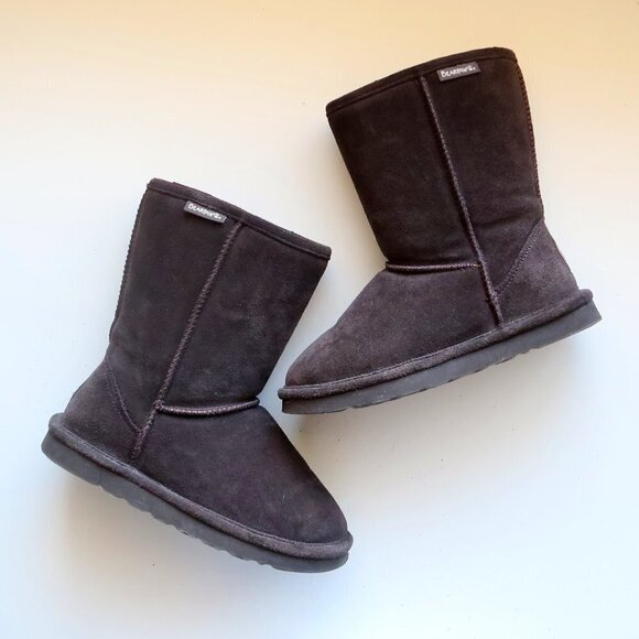 NEW Bearpaw Dorado Brown Suede & Wool Unisex Winter / Snow Boots Size 6 - Picture 9 of 15